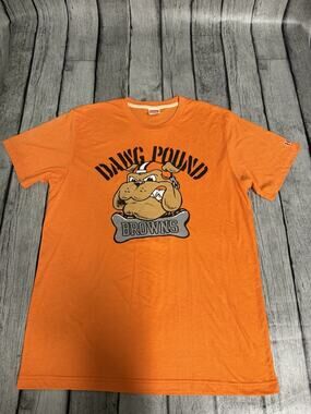 NWOT Men’s Homage Cleveland Browns Tri Blend Tshirt Dawg Pound Orange Sz Large